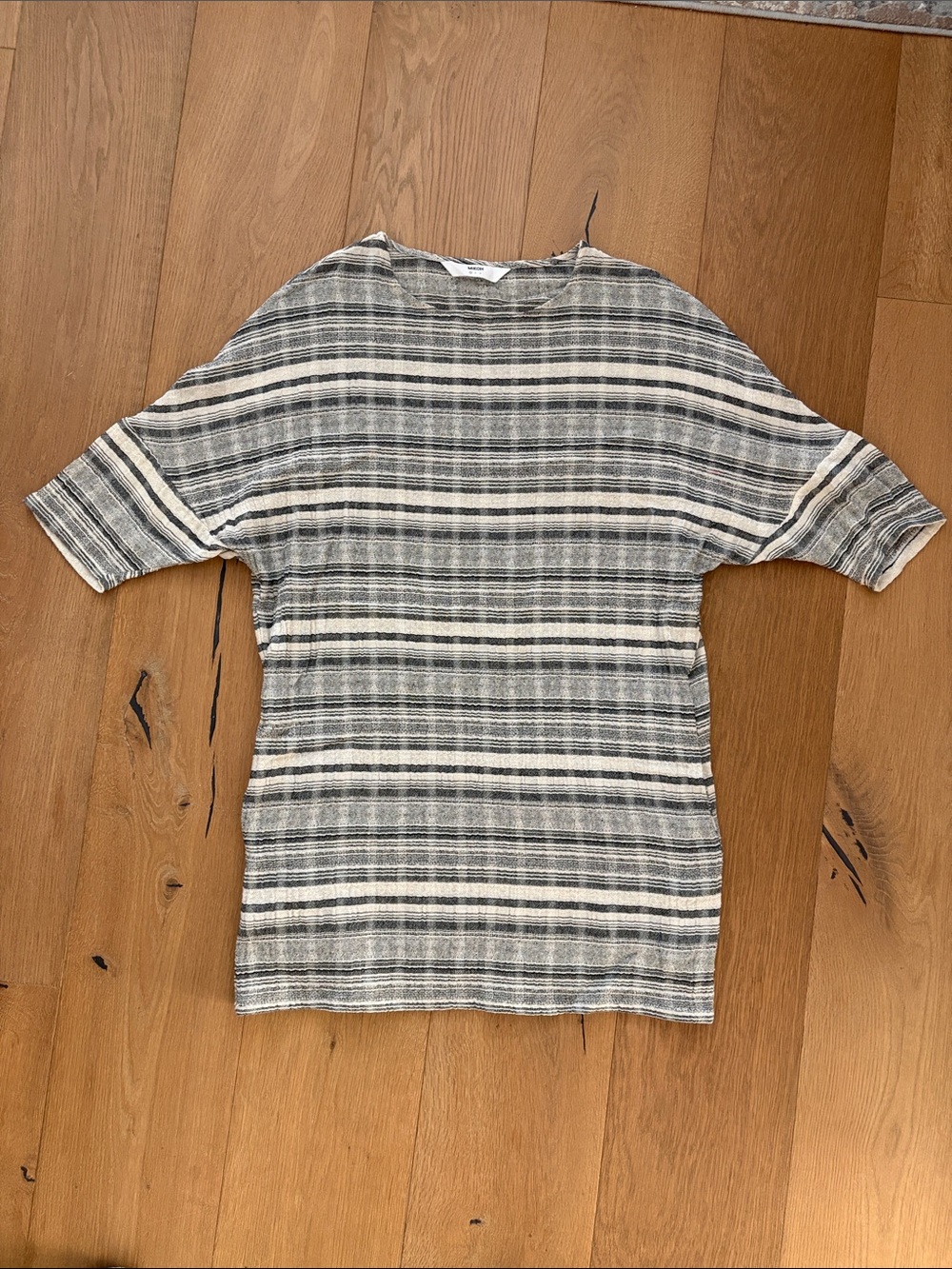 MIKOH Striped bat wings short dress with pockets